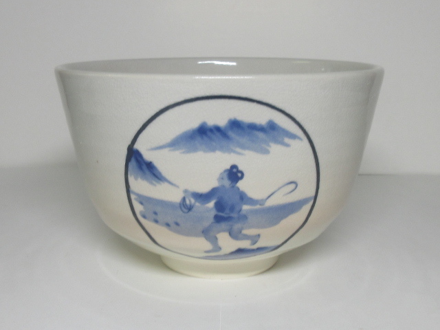 ★京焼「加藤昌山・唐子遊図」茶碗★印判・茶道具・抹茶茶椀★焼き物・完品★骨董・レア・ビンテージ・レトロ・アンティーク・美品★拍卖