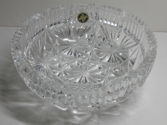 ★HOYA・クリスタルグラス灰皿★カットグラス・アッシュトレー★ガラス製・完品★骨董・レア・ビンテージ・レトロ・アンティーク・美品★拍卖