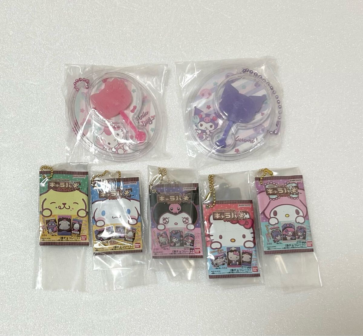 サンリオ キャラパキチョコレート ミニチュアコレクション セット キャンディマスコットチャーム クロミ キティ シナモロール ガチャ拍卖