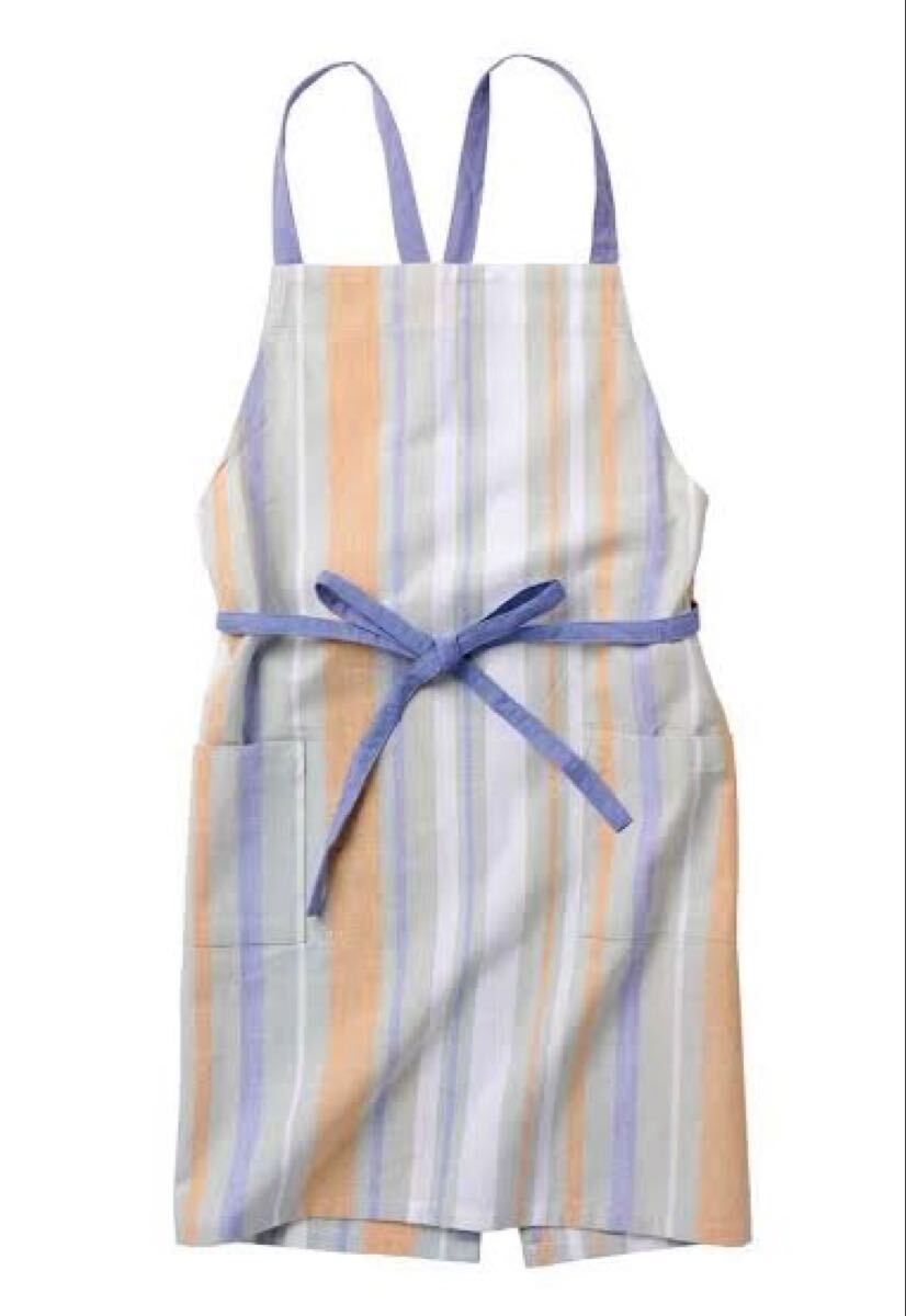 タグ付き 新品 インド製 レップ habituel エプロン エルシー オレンジ Made In India拍卖