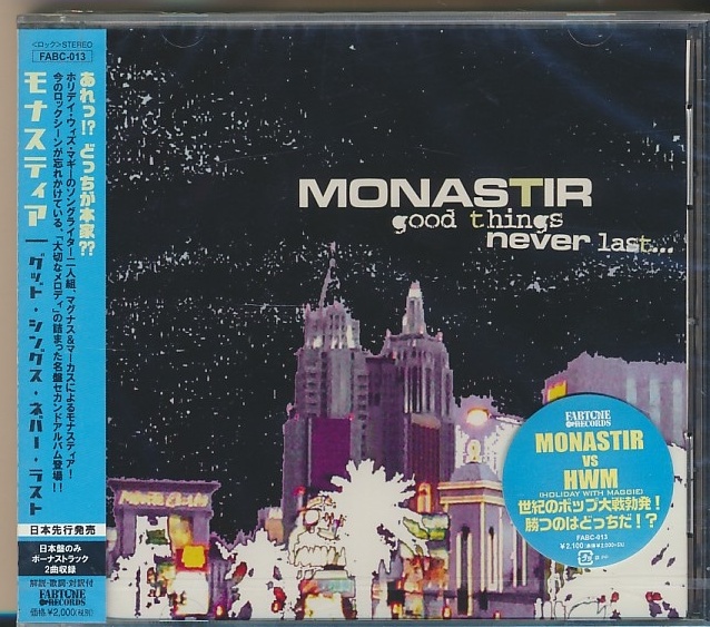 未開封CD●モナスティア / グッド・シングス・ネバー・ラスト FABC-013 日本盤のみボーナストラック2曲拍卖