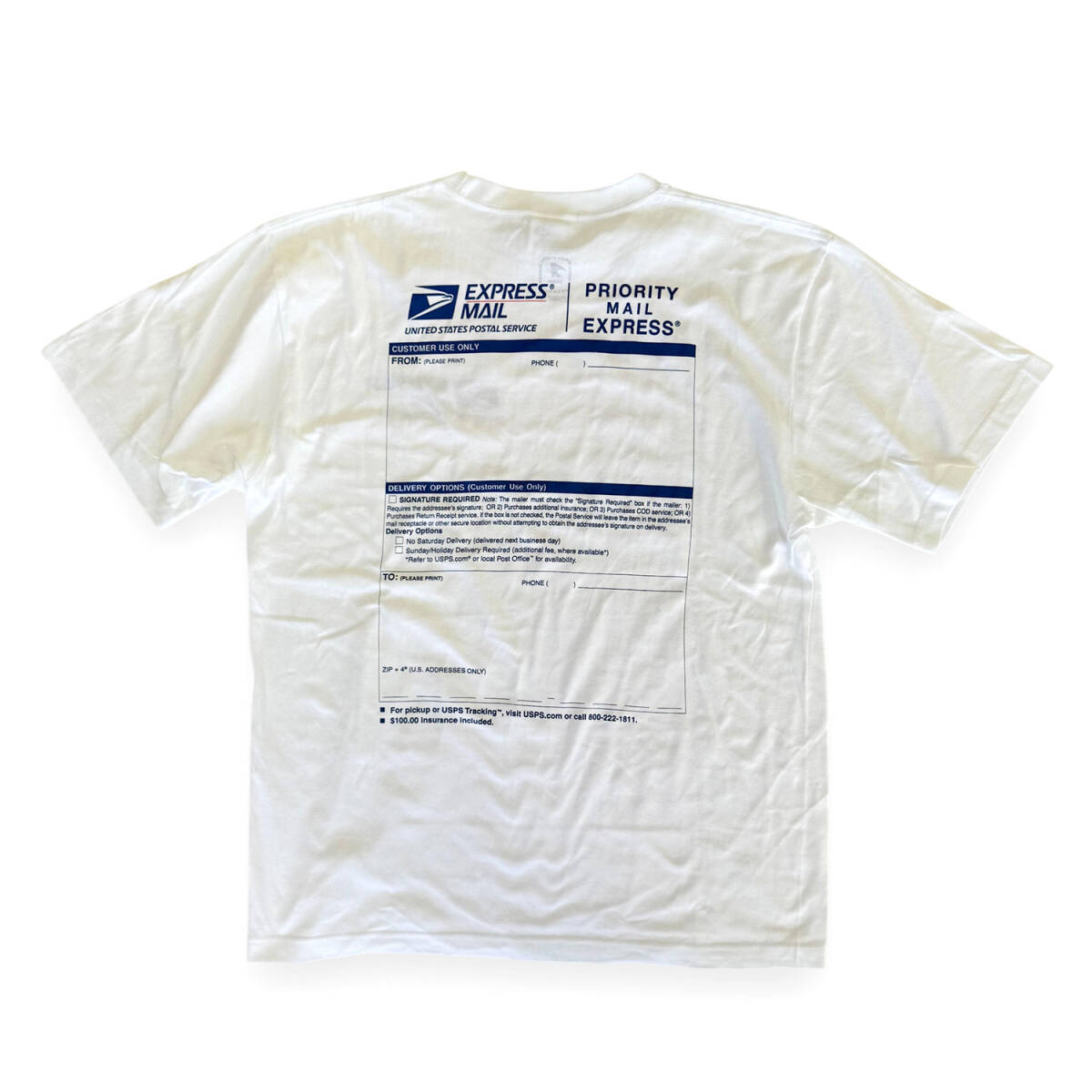 USPS Priority Mail Express Tshirt United States Postal Service 1 アメリカ合衆国郵便公社 Tシャツ Lサイズ拍卖