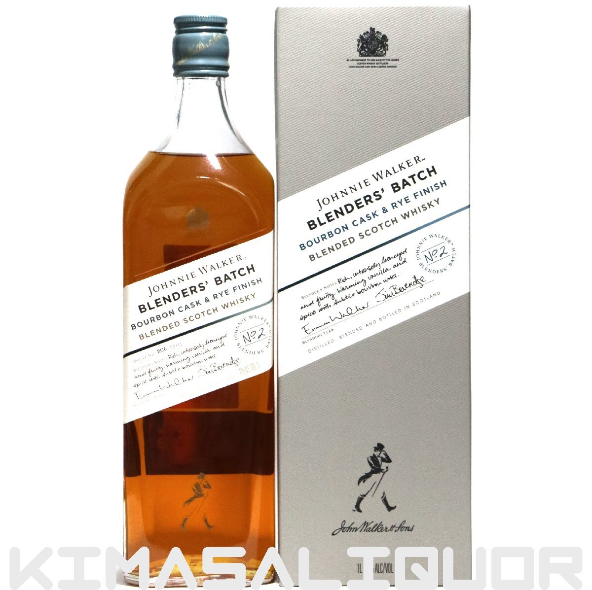 ジョニーウォーカー ブレンダーズバッチ バーボンカスク&ライフィニッシュ 並行品 箱付き 40度 1000ml (1L)拍卖