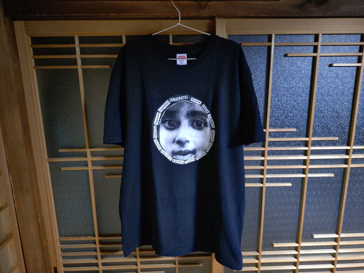 希少サイズ Supreme 2017SS Know Your Rights Tee BLACK XL拍卖