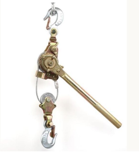 高品質 ワイヤー式 強力 パワーウインチ 2T 手動式 ハンドパワーウィンチ ワイヤーグリップ 荷締機 張線器 2T 炭素鋼 合金鋼拍卖