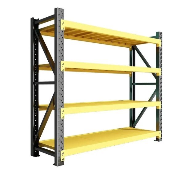 棚積多層倉庫落地鉄棚家庭用藏室収納置物棚商用倉貨棚4層拍卖