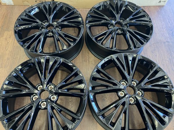 ◆再塗装、仕上げ済み!! トヨタ 60系 プリウス 純正 ナイトシェードエディション仕様 ブラックカラー!! ◆19インチ 6.5J+40 114.3/5H拍卖