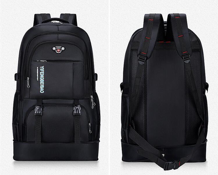 新作バッグ 防災リュック パック ザック大容量65L 登山 リュック リュックサック 登山バック バックパック 旅行 アウトドア ブラック拍卖