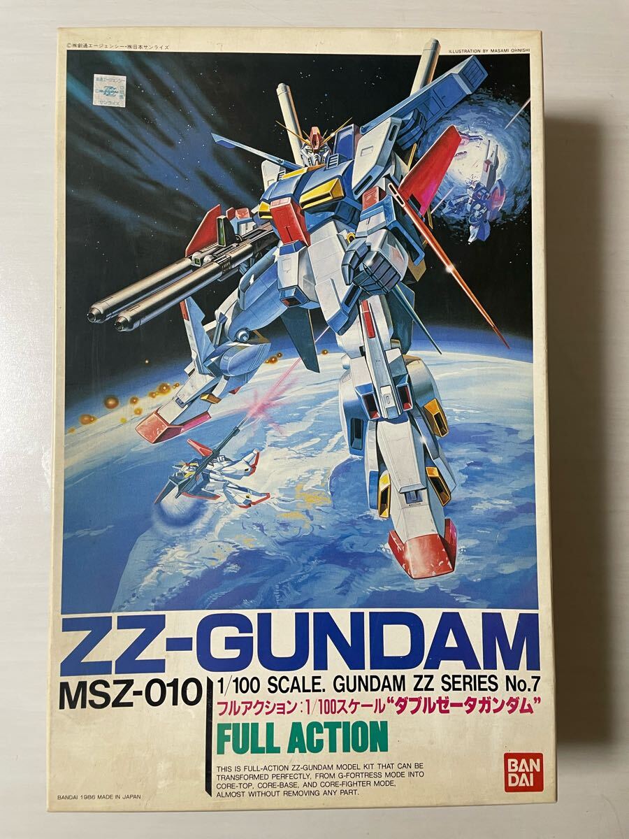 BANDAIバンダイ 未使用未組立品 ダブルゼータガンダム MSZ-010フルアクション 1/100スケール 機動戦士ガンダムZZ no.7 ガンプラ プラモデル拍卖