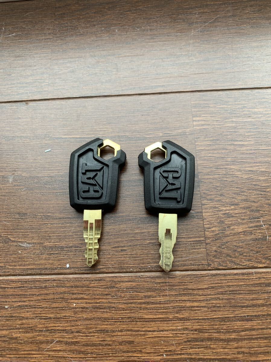 新品 2本セット キャタピラー スペアキー キー 建設機械 建機 CAT 住友 日立 コマツ コベルコ 予備 鍵 重機 2個拍卖