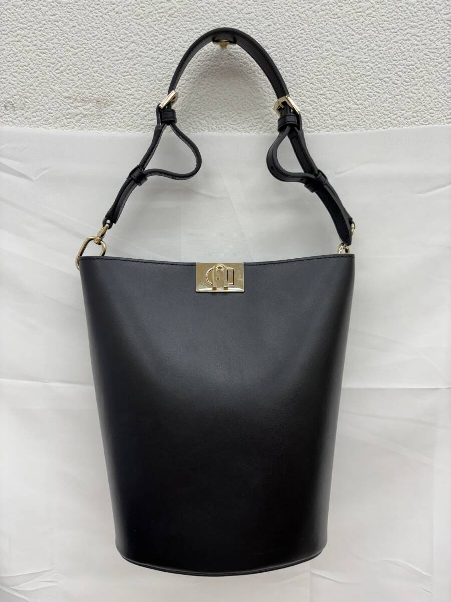 【中古品】 FURLA フルラ トートバッグ ブラック ファッション バッグ レディース SMT9365Y拍卖