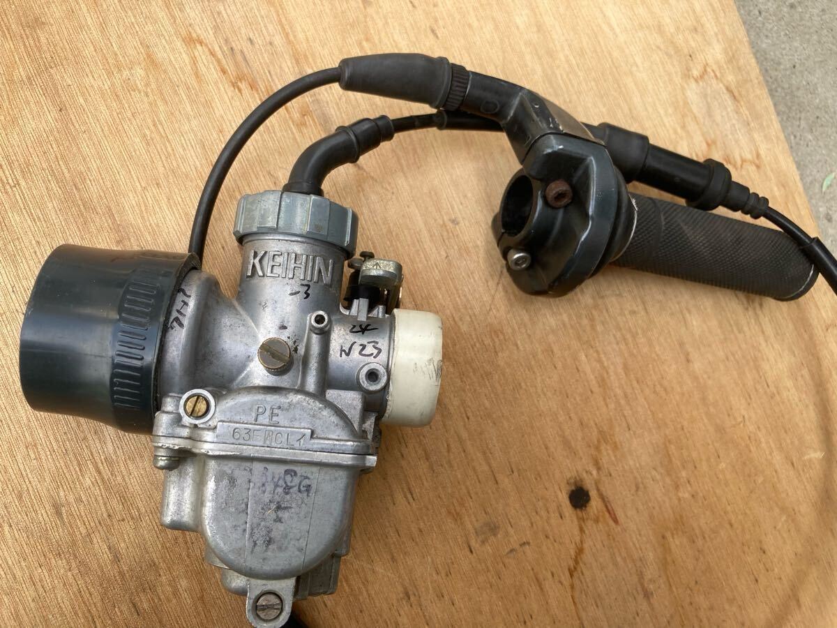 KEIHIN PE24キャブレター XR230 SL230 FTR223 用 自作アダプター前後 トルク、ピックアップ仕様 アクセル付き拍卖