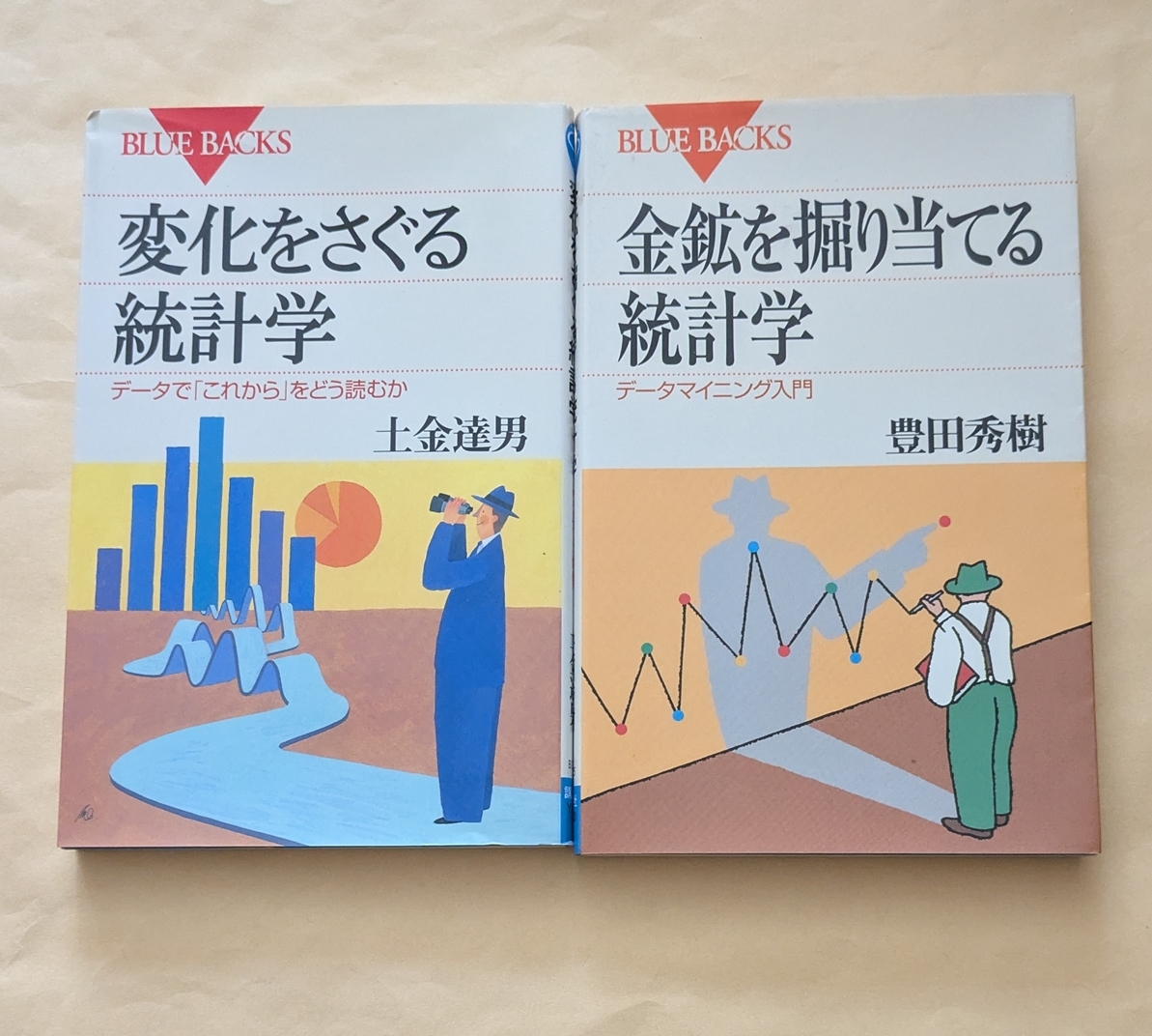 【即決・送料込】変化をさぐる統計学 + 金鉱を掘り当てる統計学 新書2冊セット拍卖