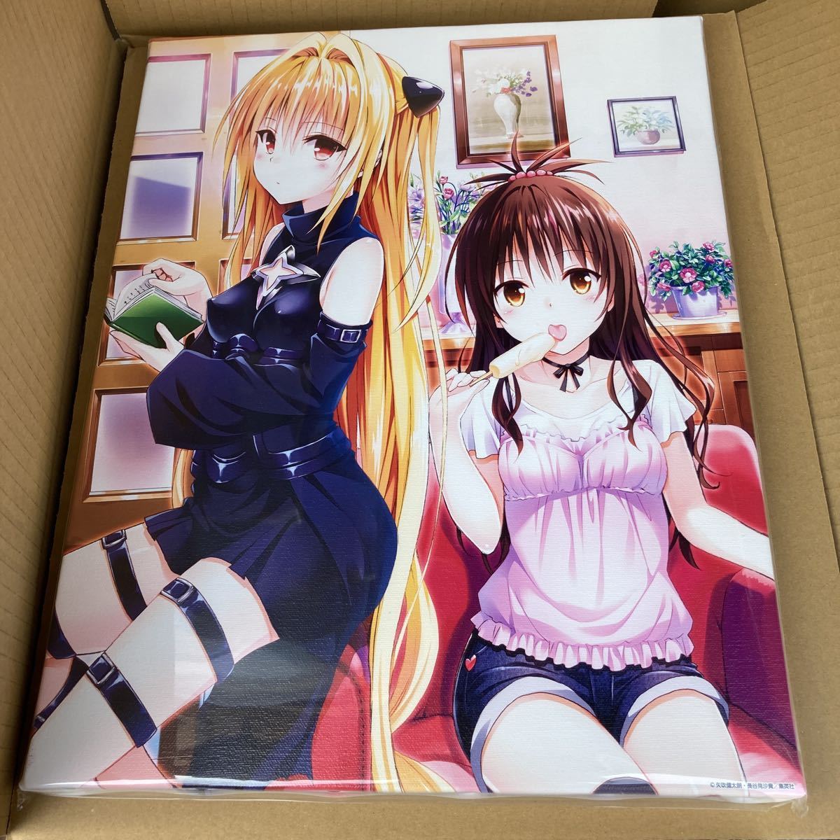 To LOVEる とらぶる 15周年記念原画展 F6 キャンパスアート ヤミ 美柑拍卖