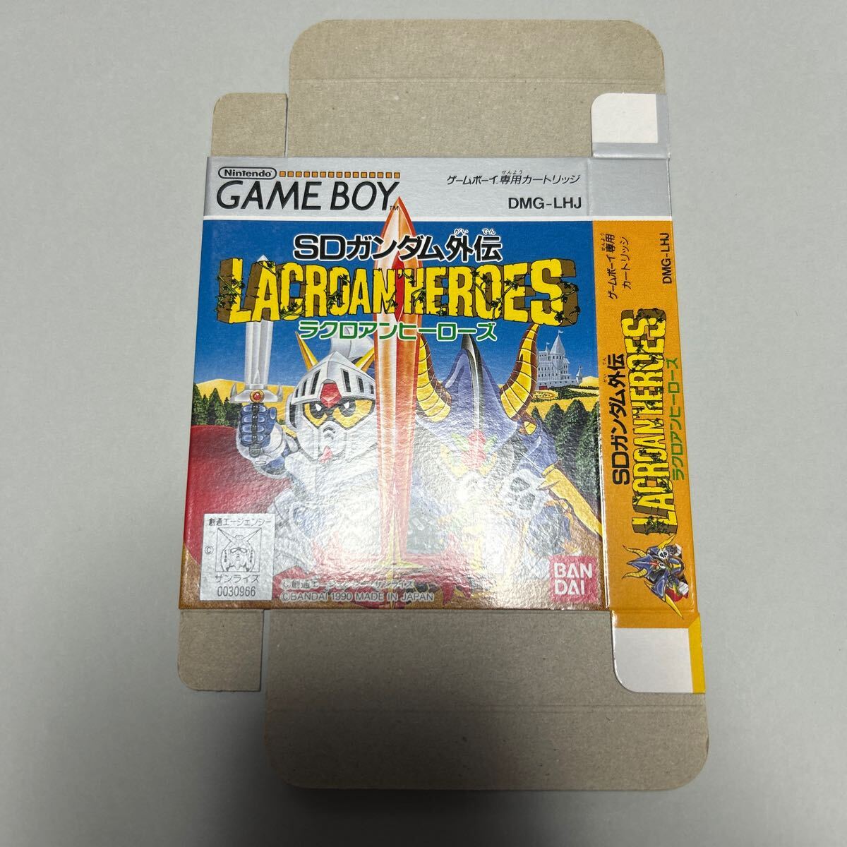 SDガンダム外伝 ラクロアンヒーローズ 空箱 未組み立て ゲームボーイ GB拍卖