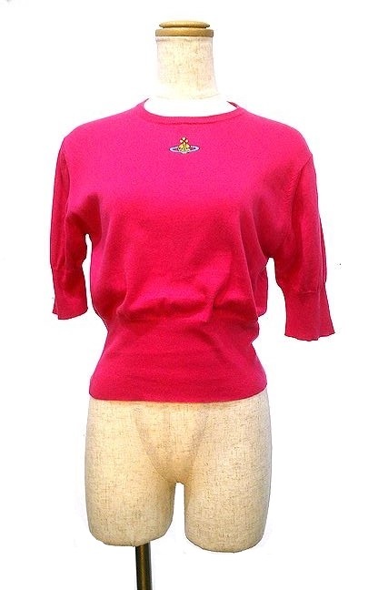 初期 Vivienne Westwood ビッグORB刺繍半袖カットソー コットン セーター ヴィヴィアンウエストウッド拍卖
