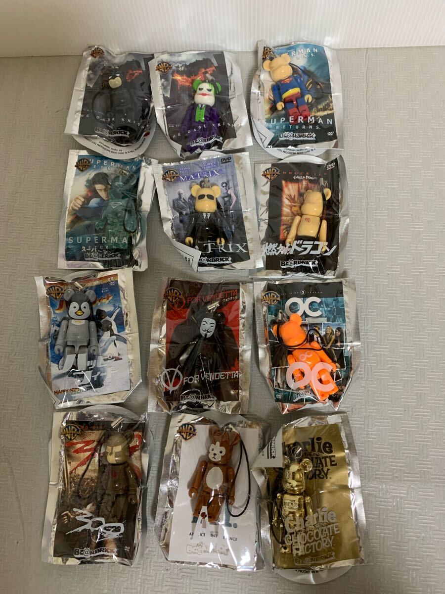 PEPSI NEX BE@RBRICKペプシネックス ベアブリック ストラップフィギュア全12種セット/洋画/スーパーマン等映画/景品/部品取り用/梱包材経年拍卖