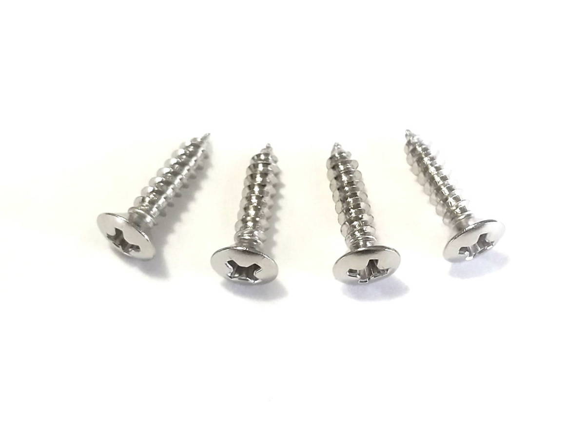 BR1 新品 日本製◆テレキャスター TL ブリッジ・プレート用 止めネジ ニッケル 4本 ミリ規格 3.5x16 ◆FENDER JAPAN同規格 JV期同サイズ拍卖