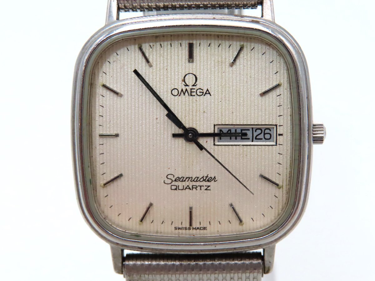 1円 オメガ 1435 シーマスター SS シルバー文字盤 ボーイズ 稼働 QZ 23104 LSRK拍卖