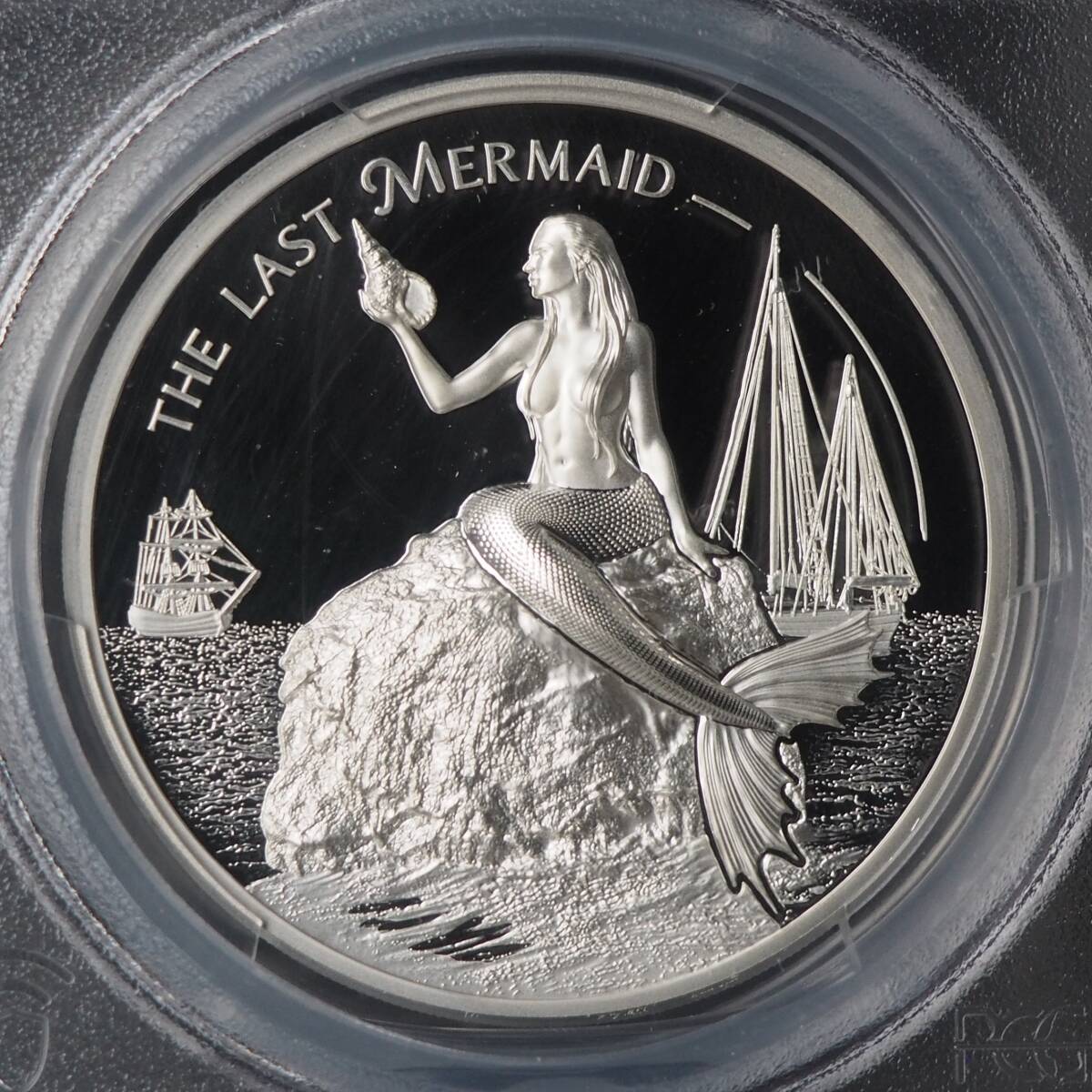 【最高鑑定】2024 パラオ 銀貨 5ドル PCGS PR70DCAM マーメイド シルバー レントゲン X線 人魚 帆船 ヨット モダン First Day of Issue拍卖