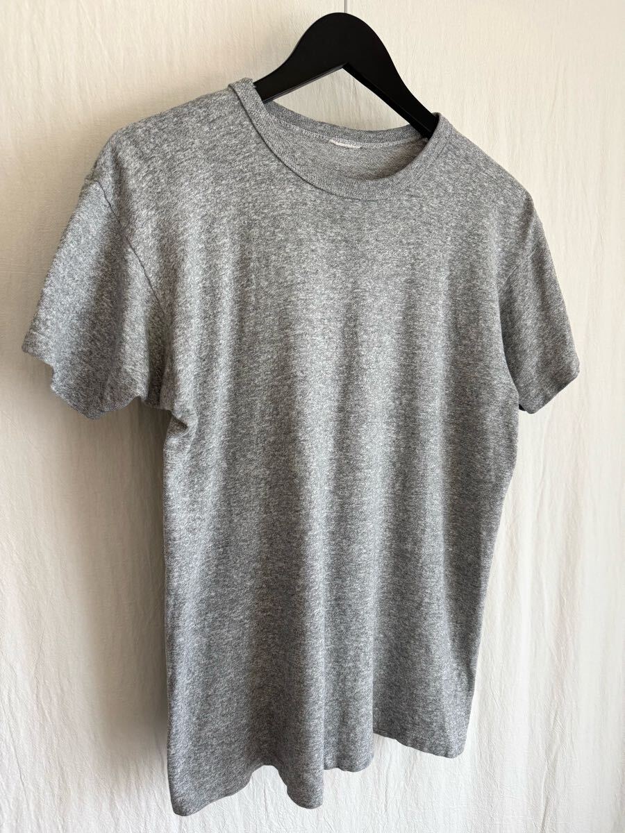 1970s~ Champion 目無し 杢グレー 88/12 T-shirt USA製 L相当 チャンピオン バータグ トリコタグ ヴィンテージ拍卖