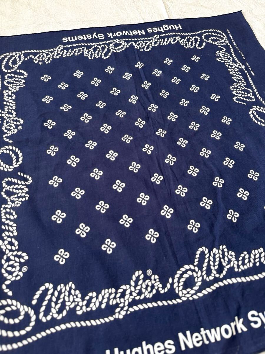 1970s WRANGLER ALL COTTON バンダナ ラングラー ネイビー ヴィンテージ拍卖