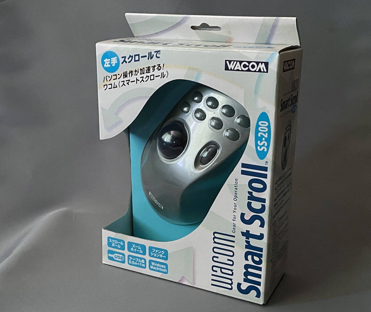 Wacom ワコム 左手マウス・ショートカットキーデバイス Smart Scroll スマートスクロール SS-200拍卖