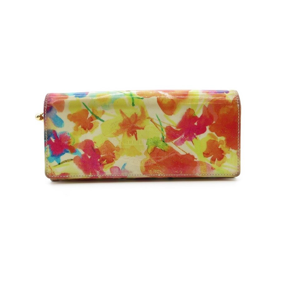 送料無料 フルッティデ ボスコ FRUTTI DI BOSCO 長財布 二つ折り ロングウォレット 花柄 レディース拍卖