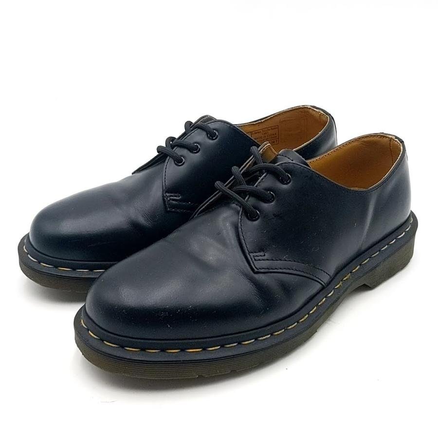 送料無料 美品 ドクターマーチン Dr.Martens 3ホールシューズ ブーツ 靴 3EYE レザー 本革 UK7 メンズ拍卖
