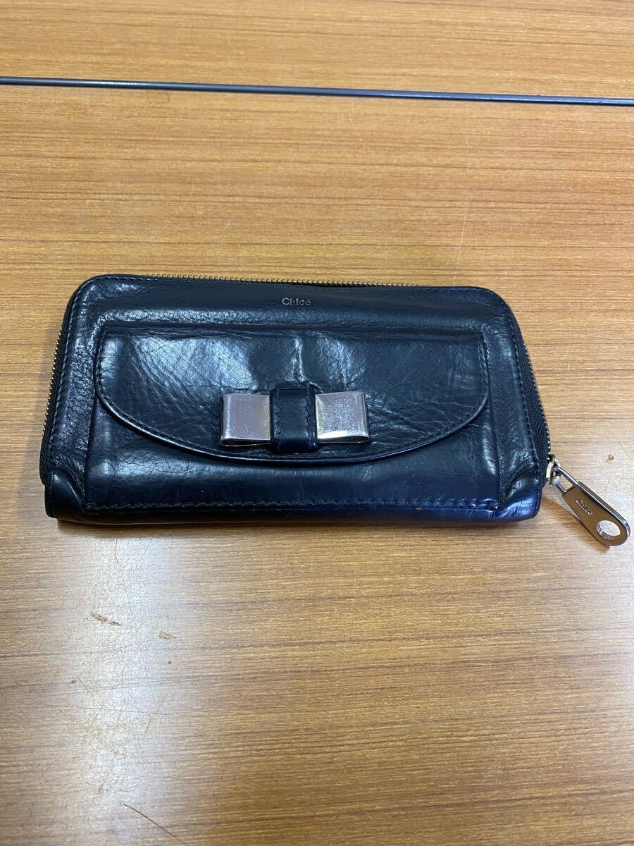 76 Chloe クロエ 長財布 財布 ラウンドジップ ウォレット 20250721拍卖