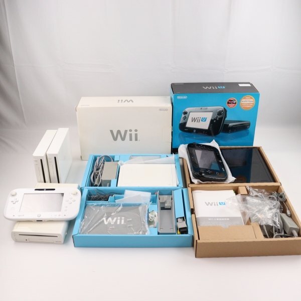 【同梱不可】【訳あり】【1円出品】【ジャンク】NINTENDO Wii Wii U 本体 まとめ売りセット 60021443拍卖