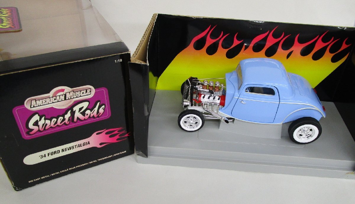 Ertl 7277 Ford 1934 High Tech Newstalgia Rod Blue 1/18【D】ukt061107拍卖