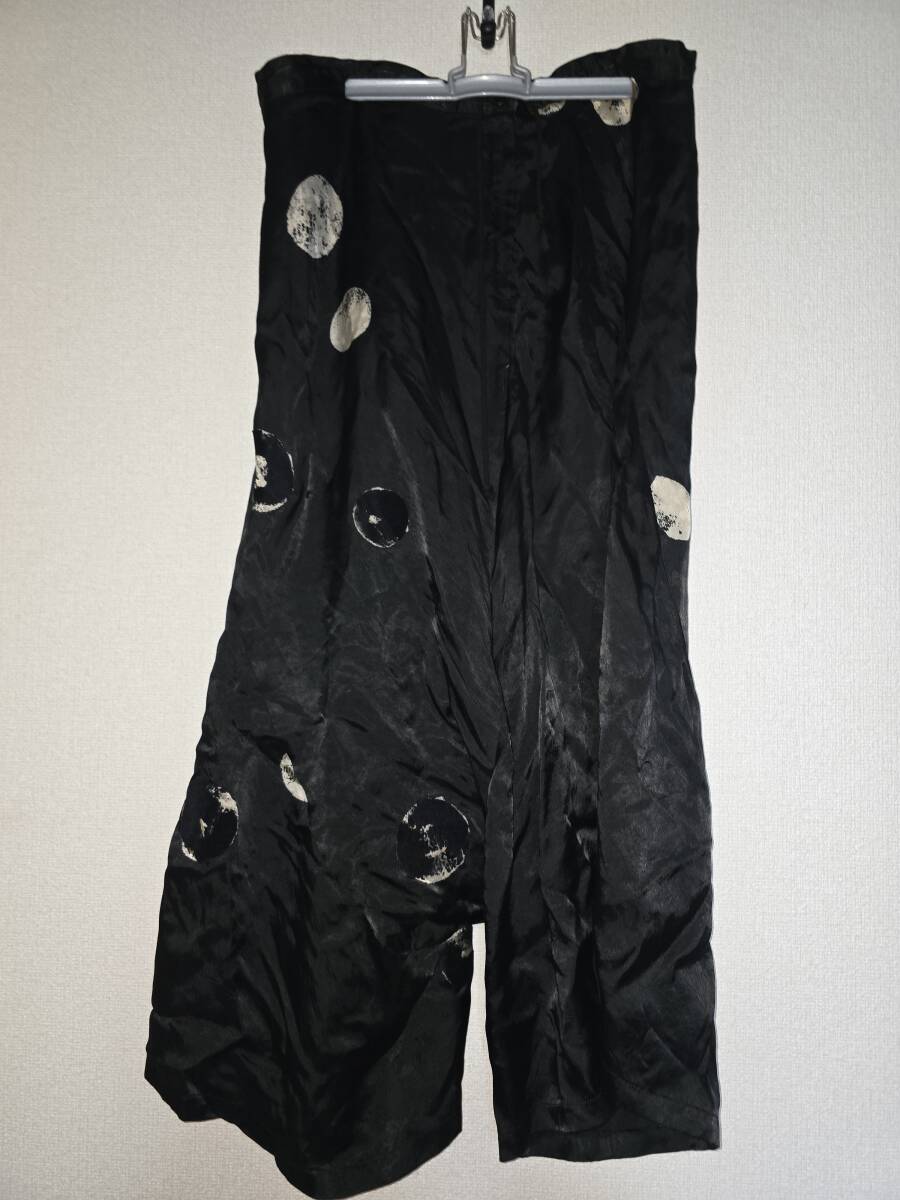 Y'sワイズ 21AWサルエルパンツ水玉模様黒サイズ1拍卖
