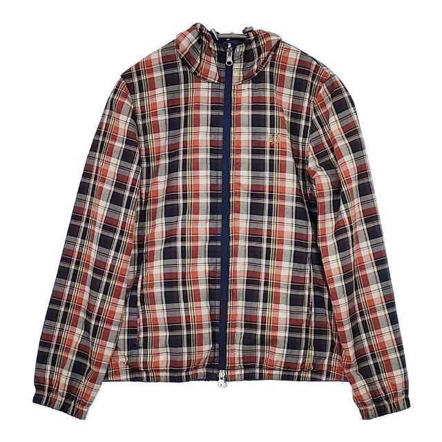 FRED PERRY リバーシブルフーデットジャケット ブルゾン ネイビー レッド ホワイト フレッドペリー 5-0712M 264197拍卖