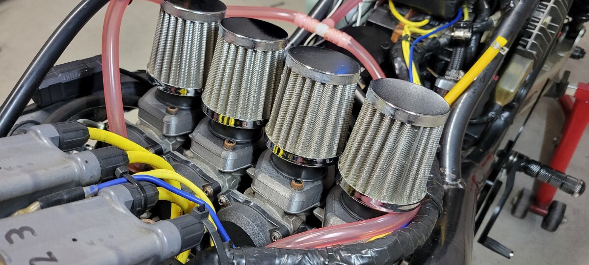 バリオス/バリオス2 パワーフィルターロングタイプ付アダプターセットGSX250FX ZXR250拍卖