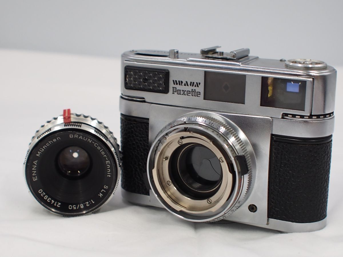 ★並品★ BRAUN Paxette automatic Super Ⅲ / BRAUN-Color-Ennit SLK F2.8 50mm ★動作OK★ @y548拍卖