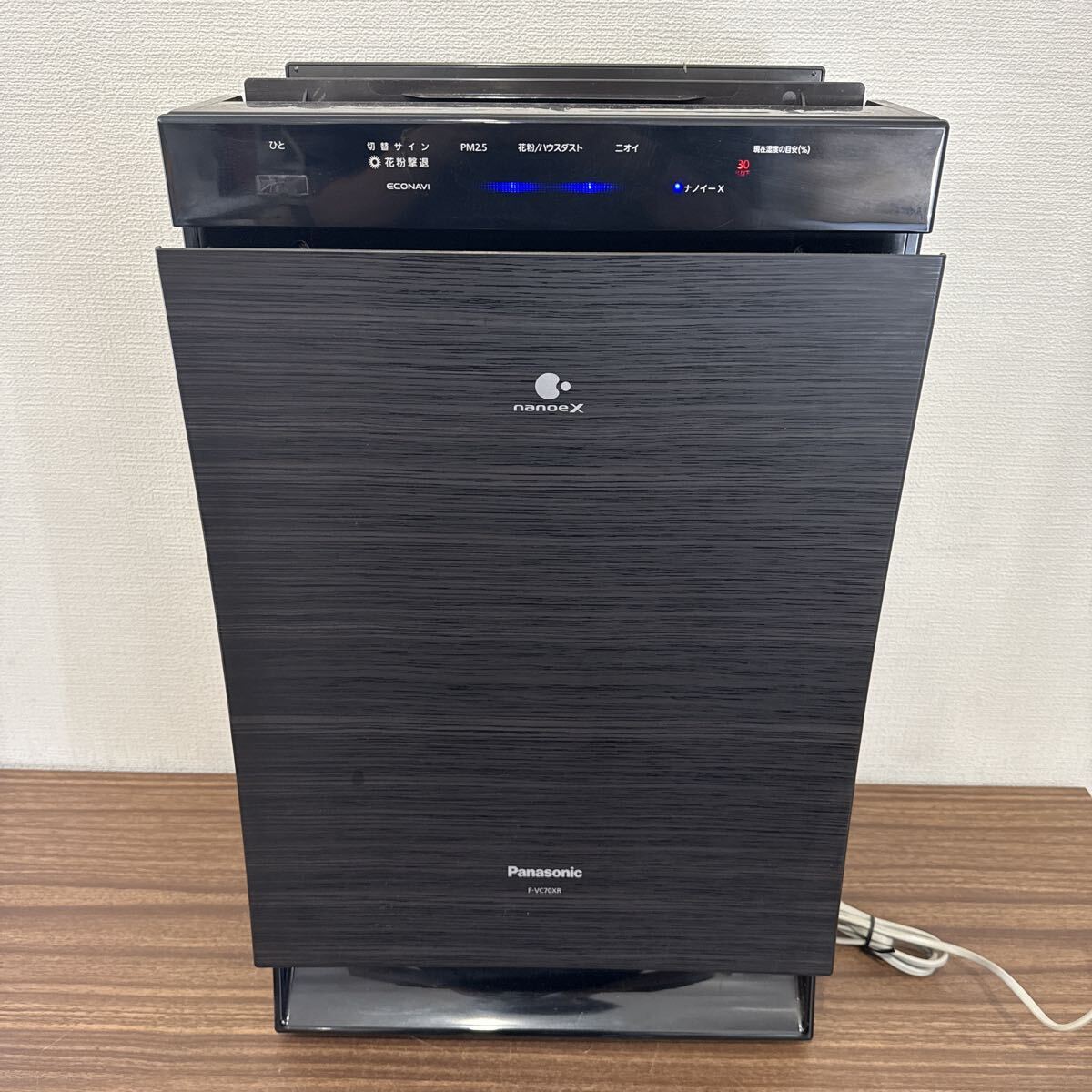 UTN14 Panasonic パナソニック 加湿空気清浄機 F-VC70XR 2019年製 ナノイーX搭載 木目調 動作確認済み拍卖