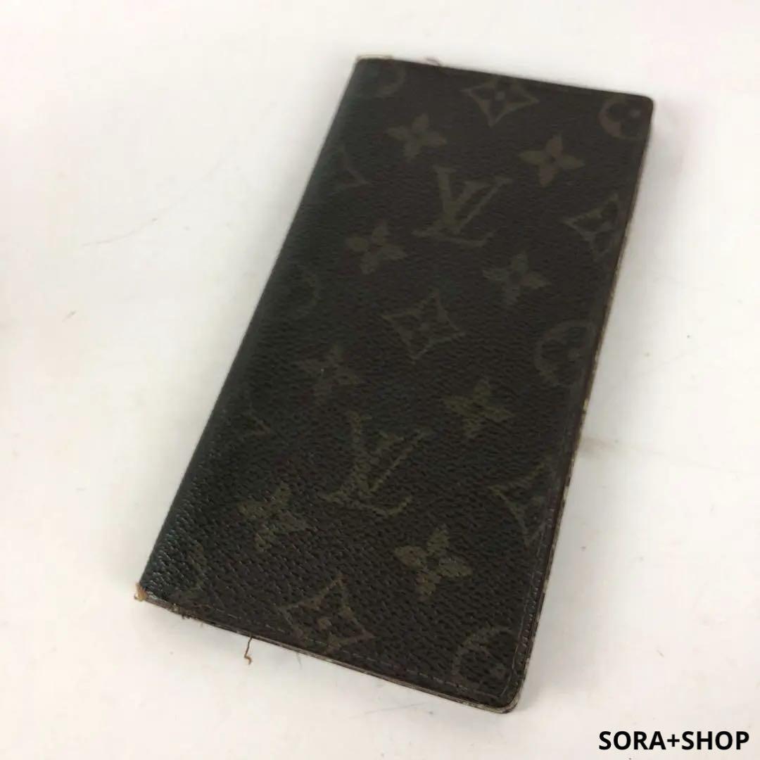 LOUIS VUITTON ルイヴィトン モノグラム 長札入れ 二つ折り財布 定番 真贋鑑定済み 送料無料 拍卖