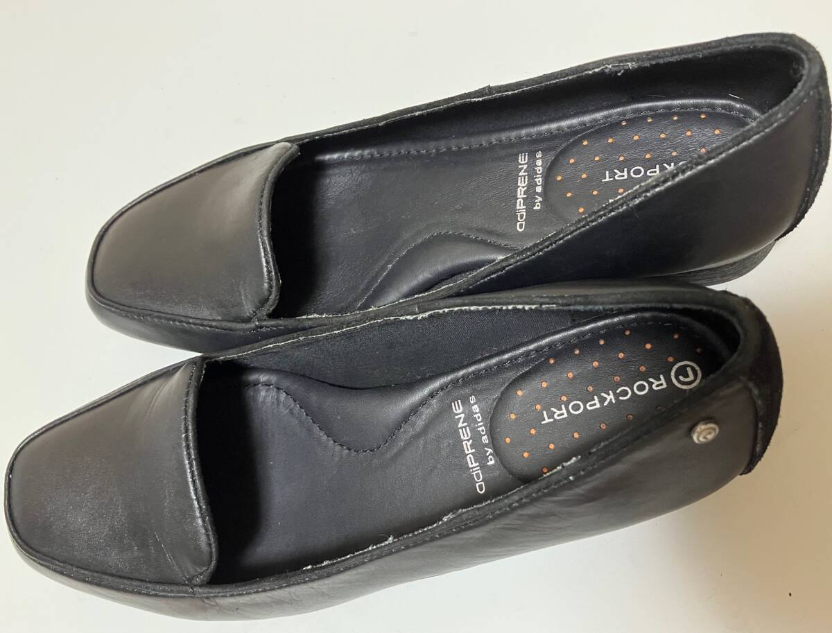 未使用品★レディースローファー黒23~23.5cm相当 ロックポートadiPRENE(アディプリーン) アディダス パンプス ビジネス 就活拍卖
