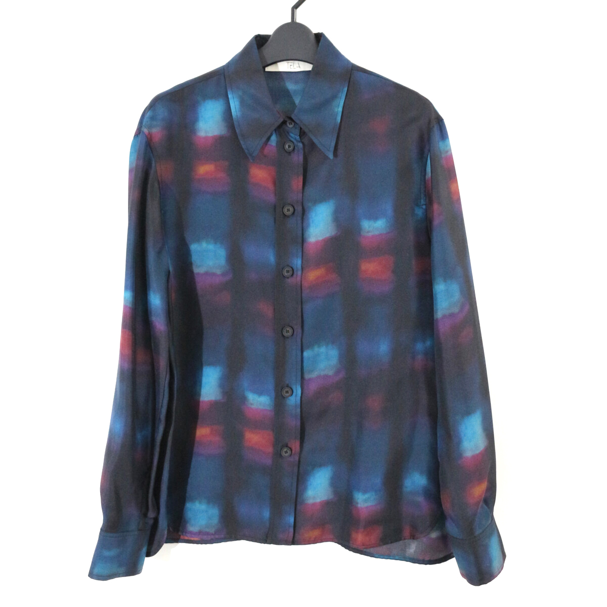TELA 23AW RICCIO グラフィックパターンシルクシャツ / ブラウス 40 テラ拍卖