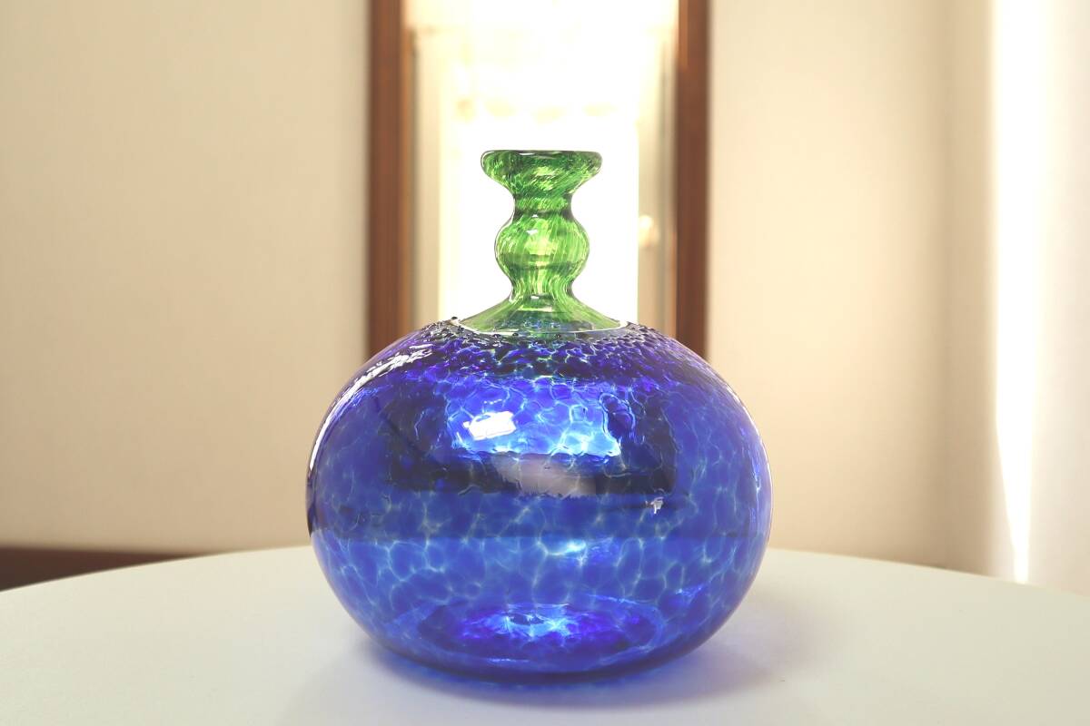 ヴィンテージ★Antikvaアンティクヴァ ガラスベース 試作品 ユニークピース★Bertil Vallien バーティル ヴァリーン★KOSTA コスタ拍卖