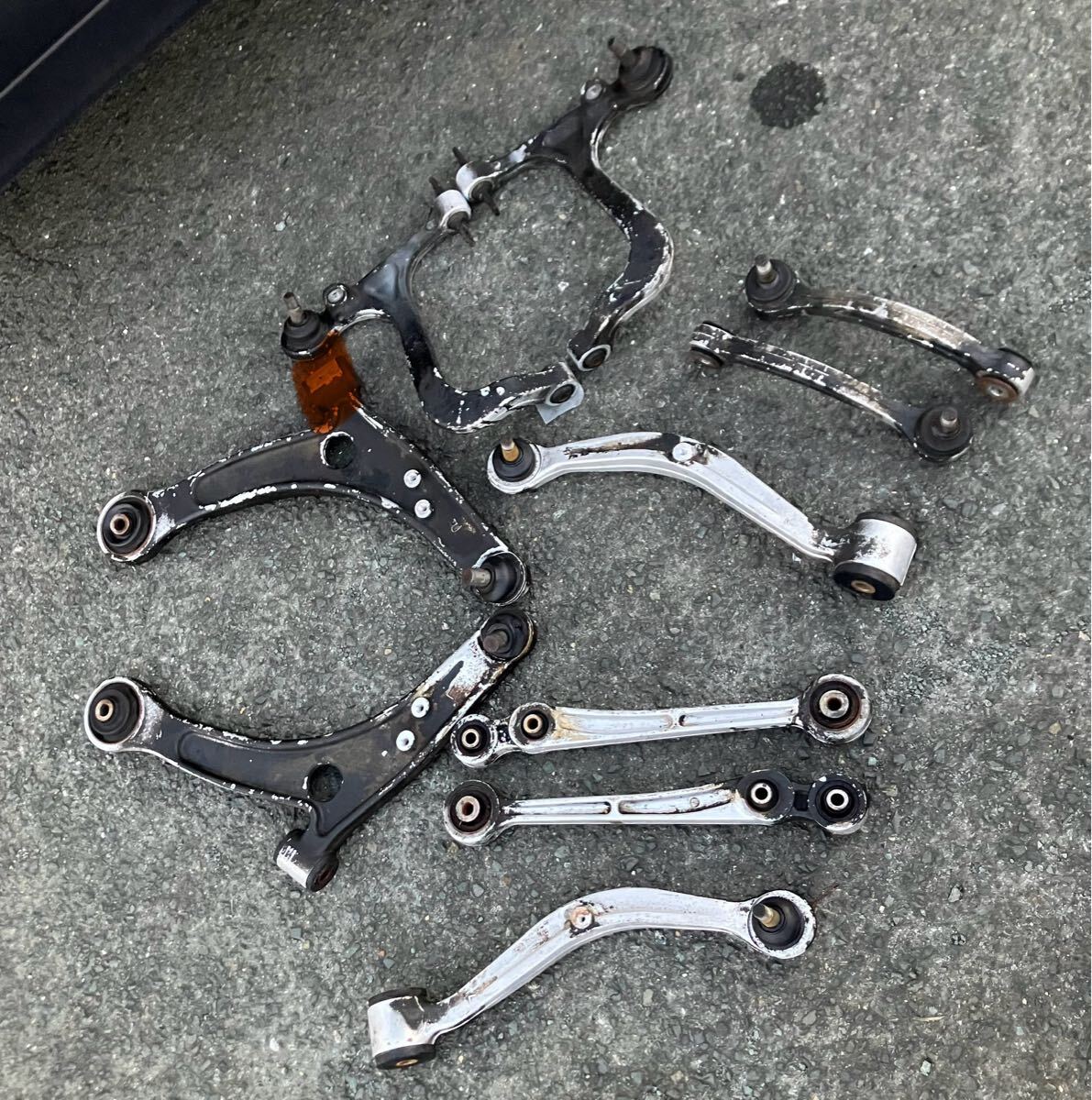 愛知 ランエボ 9 CT9A 悪品リア アーム一式 ブーツ 品 三菱 アルミ拍卖