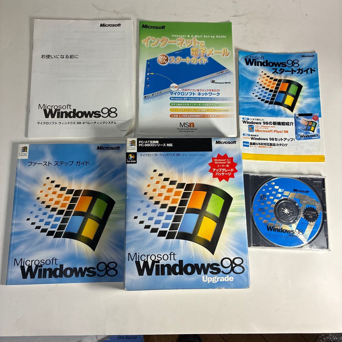Microsoft Windows 98 アップグレード版 PC/AT互換機 PC9800シリーズ対応 プロダクトキー付 ファーストステップガイド拍卖