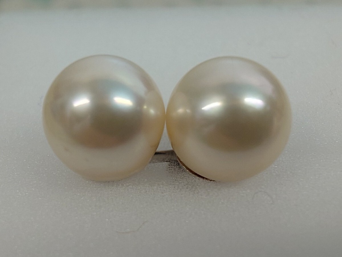 ● PT900 プラチナ 土台 留具 真珠 /パール/イヤリング 8.5-9mm 玉 総重量 3g 冠婚葬祭 慶事 結婚式 入学式 卒業式 式典 中古 ④拍卖
