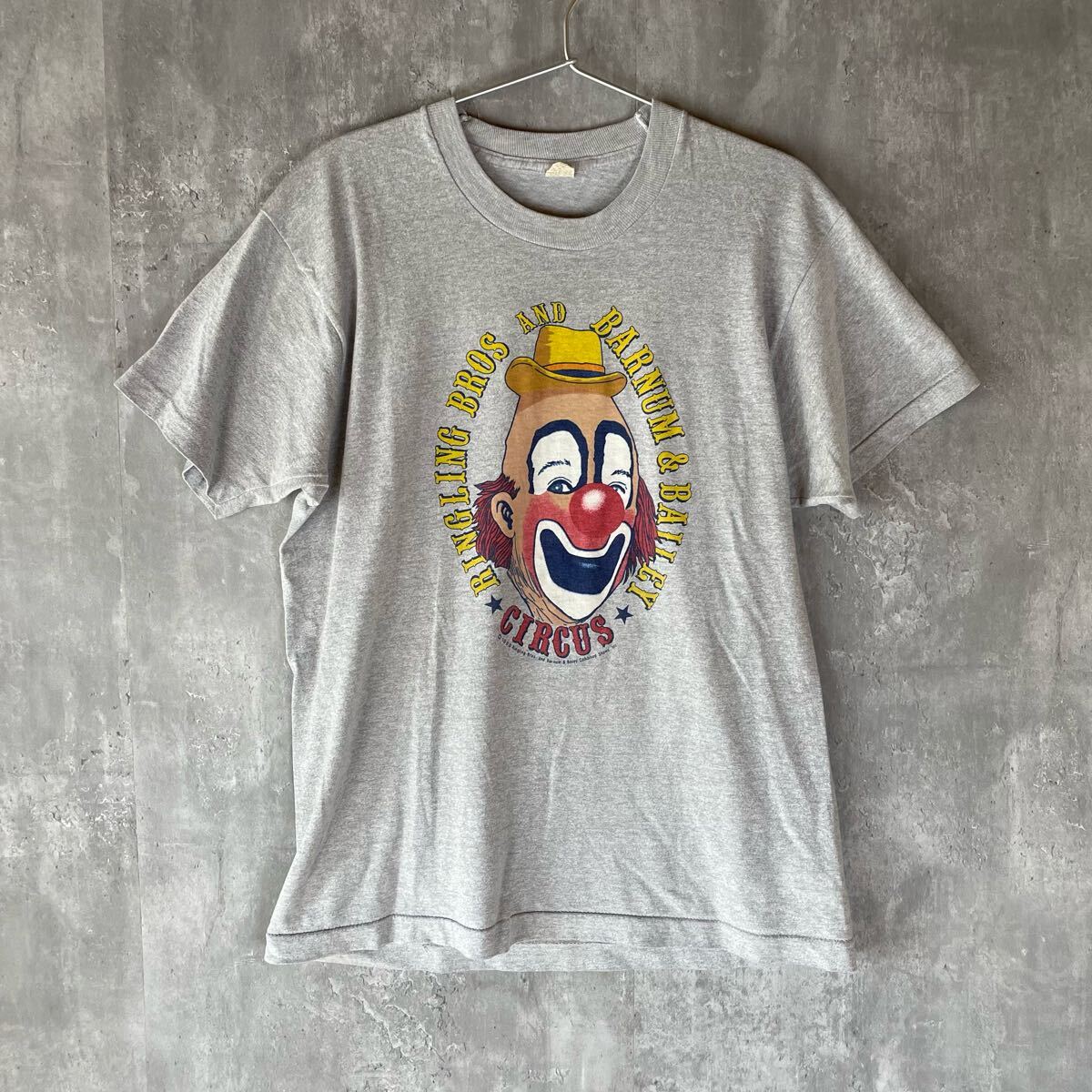 【80's 】おそらくUSA製 シングルステッチ ピエロ 企業 アート サーカス ビンテージ 当時物 レア スクリーンスターズ拍卖