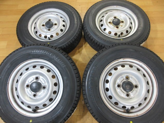 新品 2025年 ブリヂストン スタッドレス ダイハツ 純正 ハイゼット カーゴ トラック ホイール 4本セット 12インチ 145/80R12 80/78N LT拍卖