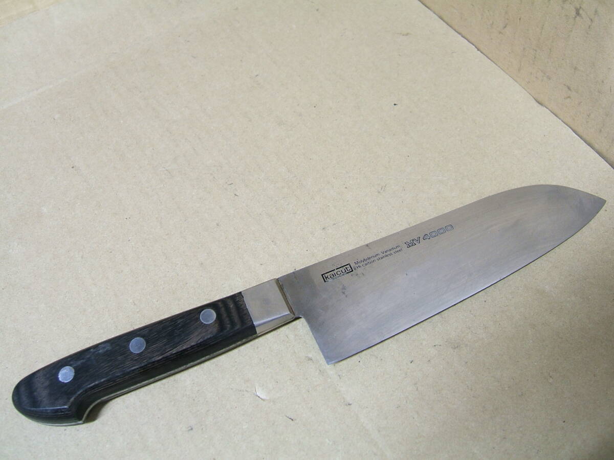 中古 kaicut MV4000 刃長約165mm 三徳包丁 万能包丁 和包丁 調理器具 庖丁 刃物 送料430円  049拍卖