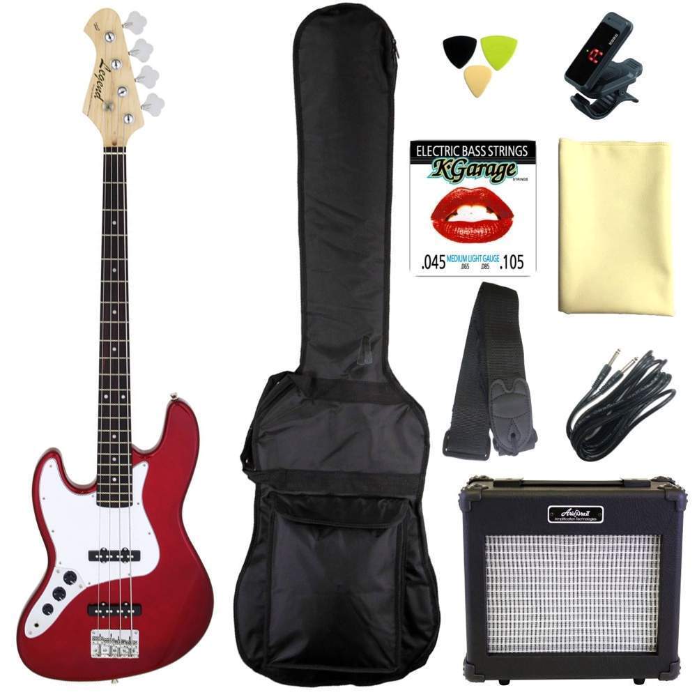 即決◆新品◆送料無料Legend LJB-Z L/H CA(Candy Apple Red) レフトハンド(左利き用) 定番9点セット/ARIAアンプ拍卖