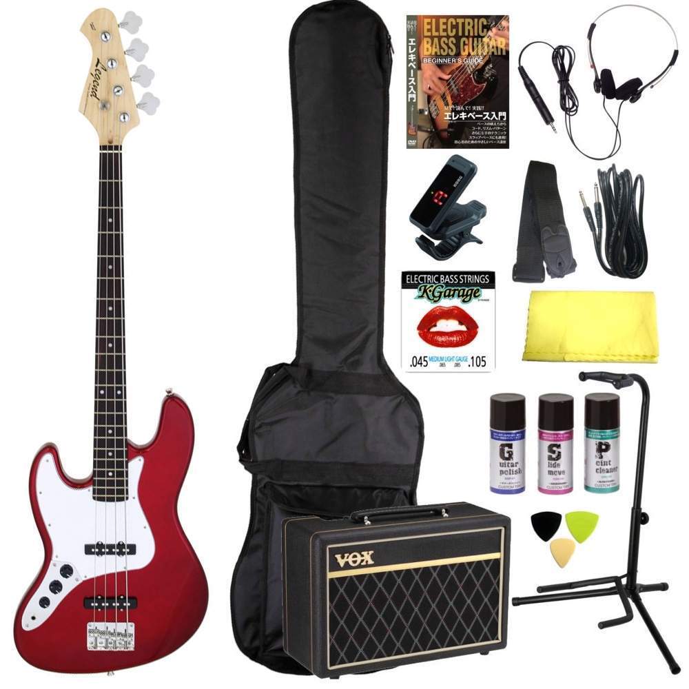 即決◆新品◆送料無料Legend LJB-Z L/H CA(Candy Apple Red) レフトハンド(左利き用) 完璧15点セット/VOXアンプ拍卖