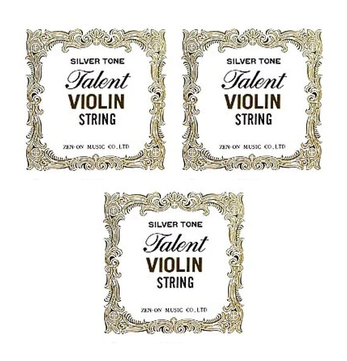 即決◆新品◆送料無料Talent 4/4サイズ バイオリン弦セット×3/メール便拍卖